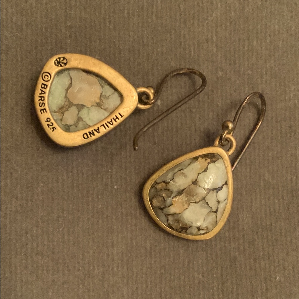 Studio Barse Infused Calcite and Copper Earrings